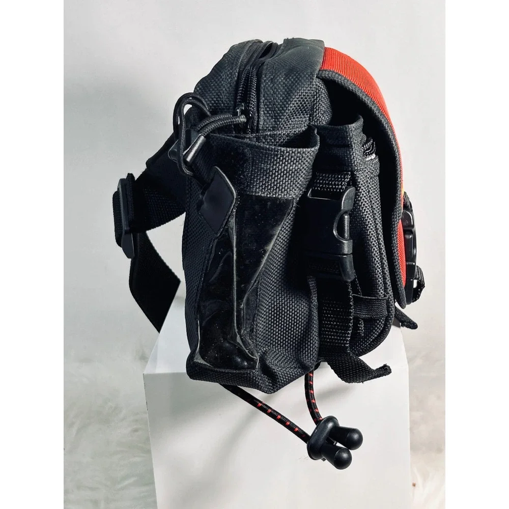 Vintage NASCAR Racing Gear Camera Bag Red Black Crossbody Utility Travel‎ Bag